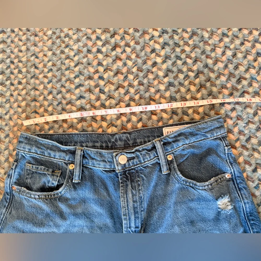 GAP Baggy Mid-Rise Distressed Jean sz 29 R - Picture 8 of 9